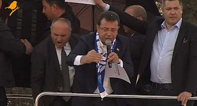 Ekrem İmamoğlu'nun Erzurum mitingine taşlı saldırı