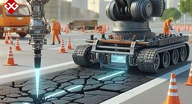 Dünyanın ilk yapay zekalı yol onarım aracı! İnsanlardan daha hızlı