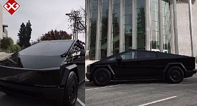 Tesla Cybertruck'ın siyah versiyonu ortaya çıktı