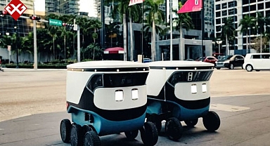 Kurye robotlar işe başladı